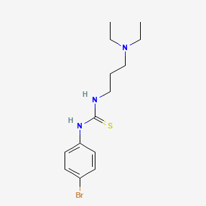 molecular formula C14H22BrN3S B5035789 N-(4-bromophenyl)-N'-[3-(diethylamino)propyl]thiourea 