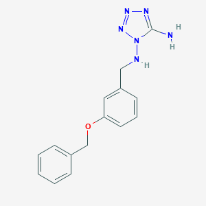 molecular formula C15H16N6O B503580 N~1~-[3-(benzyloxy)benzyl]-1H-tetrazole-1,5-diamine CAS No. 445413-75-2