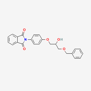 molecular formula C24H21NO5 B5035804 2-{4-[3-(benzyloxy)-2-hydroxypropoxy]phenyl}-1H-isoindole-1,3(2H)-dione 