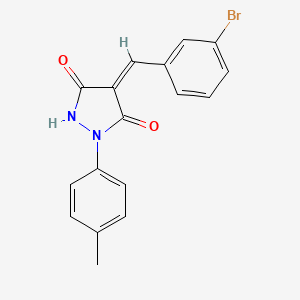 molecular formula C17H13BrN2O2 B5035831 4-(3-bromobenzylidene)-1-(4-methylphenyl)-3,5-pyrazolidinedione CAS No. 311800-30-3