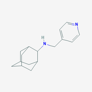 molecular formula C16H22N2 B503585 N-(pyridin-4-ylmethyl)adamantan-2-amine 