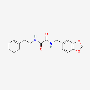 molecular formula C18H22N2O4 B5035853 N-(1,3-benzodioxol-5-ylmethyl)-N'-[2-(1-cyclohexen-1-yl)ethyl]ethanediamide 