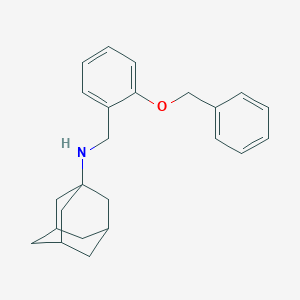 molecular formula C24H29NO B503586 N-(1-adamantyl)-N-[2-(benzyloxy)benzyl]amine 