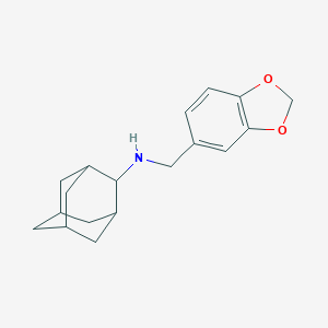 molecular formula C18H23NO2 B503587 N-(2-adamantyl)-N-(1,3-benzodioxol-5-ylmethyl)amine 