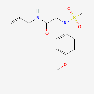 molecular formula C14H20N2O4S B5035887 N~1~-allyl-N~2~-(4-ethoxyphenyl)-N~2~-(methylsulfonyl)glycinamide 