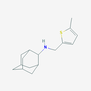 molecular formula C16H23NS B503589 N-[(5-methyl-2-thienyl)methyl]adamantan-2-amine 