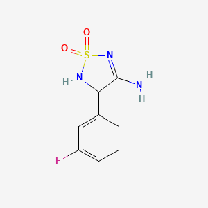 molecular formula C8H8FN3O2S B5035925 4-(3-fluorophenyl)-1,2,5-thiadiazolidin-3-imine 1,1-dioxide 