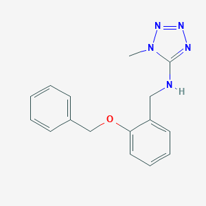 molecular formula C16H17N5O B503595 N-[2-(benzyloxy)benzyl]-1-methyl-1H-tetrazol-5-amine 
