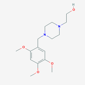 molecular formula C16H26N2O4 B5036009 2-[4-(2,4,5-trimethoxybenzyl)-1-piperazinyl]ethanol 