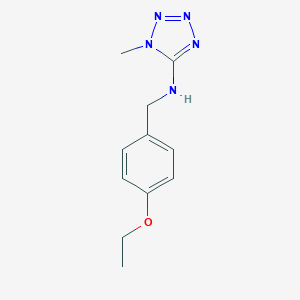 molecular formula C11H15N5O B503603 N-(4-ethoxybenzyl)-1-methyl-1H-tetrazol-5-amine CAS No. 876896-59-2