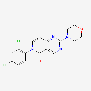 molecular formula C17H14Cl2N4O2 B5036082 6-(2,4-dichlorophenyl)-2-(4-morpholinyl)pyrido[4,3-d]pyrimidin-5(6H)-one 