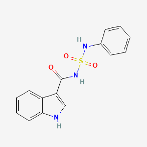 molecular formula C15H13N3O3S B5036085 N-(anilinosulfonyl)-1H-indole-3-carboxamide 