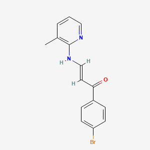 molecular formula C15H13BrN2O B5036095 1-(4-bromophenyl)-3-[(3-methyl-2-pyridinyl)amino]-2-propen-1-one 