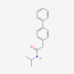 molecular formula C17H19NO B5036121 2-(4-biphenylyl)-N-isopropylacetamide 