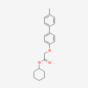 molecular formula C21H24O3 B5036142 cyclohexyl [(4'-methyl-4-biphenylyl)oxy]acetate 
