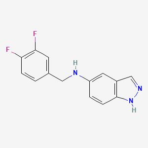 molecular formula C14H11F2N3 B5036169 N-(3,4-difluorobenzyl)-1H-indazol-5-amine 