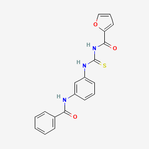 molecular formula C19H15N3O3S B5036173 N-({[3-(benzoylamino)phenyl]amino}carbonothioyl)-2-furamide 