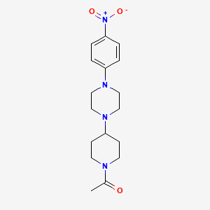 molecular formula C17H24N4O3 B5036190 1-(1-acetyl-4-piperidinyl)-4-(4-nitrophenyl)piperazine 