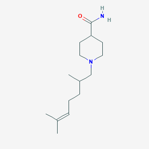 molecular formula C15H28N2O B5036202 1-(2,6-dimethyl-5-hepten-1-yl)-4-piperidinecarboxamide 