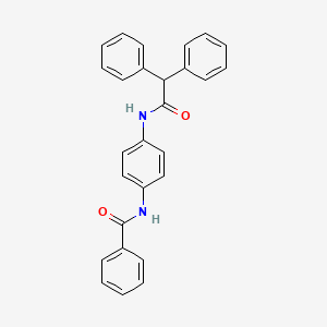 molecular formula C27H22N2O2 B5036242 N-{4-[(2,2-diphenylacetyl)amino]phenyl}benzamide 
