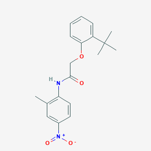 molecular formula C19H22N2O4 B5036250 2-(2-tert-butylphenoxy)-N-(2-methyl-4-nitrophenyl)acetamide 