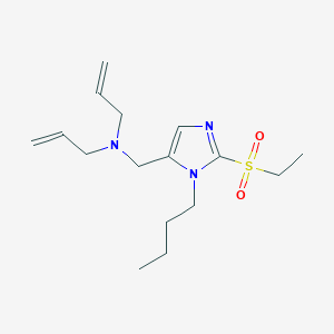 molecular formula C16H27N3O2S B5036287 N-allyl-N-{[1-butyl-2-(ethylsulfonyl)-1H-imidazol-5-yl]methyl}-2-propen-1-amine 