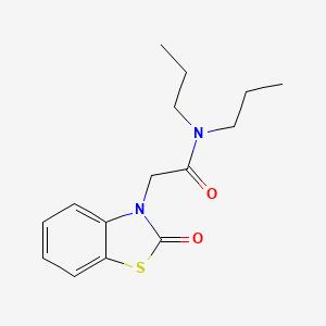 molecular formula C15H20N2O2S B5036291 2-(2-oxo-1,3-benzothiazol-3(2H)-yl)-N,N-dipropylacetamide 