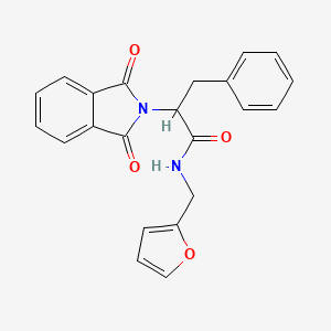 molecular formula C22H18N2O4 B5036309 2-(1,3-dioxo-1,3-dihydro-2H-isoindol-2-yl)-N-(2-furylmethyl)-3-phenylpropanamide 