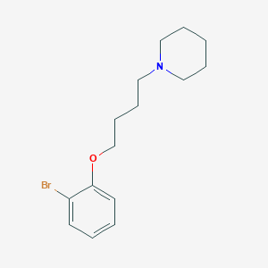 molecular formula C15H22BrNO B5036328 1-[4-(2-bromophenoxy)butyl]piperidine CAS No. 5365-24-2