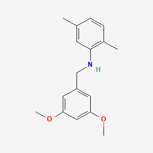 molecular formula C17H21NO2 B5036337 (3,5-dimethoxybenzyl)(2,5-dimethylphenyl)amine 