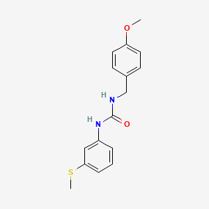 molecular formula C16H18N2O2S B5036354 N-(4-methoxybenzyl)-N'-[3-(methylthio)phenyl]urea 