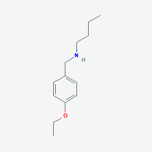 molecular formula C13H21NO B503642 Butyl[(4-ethoxyphenyl)methyl]amine CAS No. 60509-48-0
