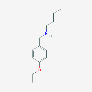 molecular formula C13H21NO B503642 丁基[(4-乙氧基苯基)甲基]胺 CAS No. 60509-48-0