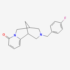 molecular formula C18H19FN2O B5036473 11-(4-fluorobenzyl)-7,11-diazatricyclo[7.3.1.0~2,7~]trideca-2,4-dien-6-one 