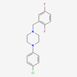 molecular formula C17H17ClF2N2 B5036476 1-(4-chlorophenyl)-4-(2,5-difluorobenzyl)piperazine 