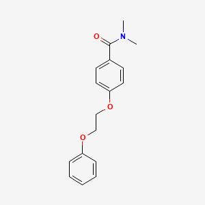 molecular formula C17H19NO3 B5036485 N,N-dimethyl-4-(2-phenoxyethoxy)benzamide 