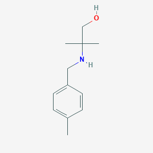 molecular formula C12H19NO B503651 2-Methyl-2-[(4-methylbenzyl)amino]-1-propanol 
