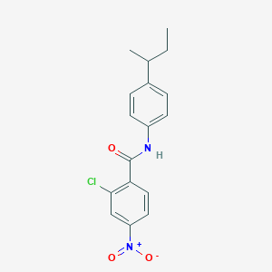 molecular formula C17H17ClN2O3 B5036517 N-(4-sec-butylphenyl)-2-chloro-4-nitrobenzamide 