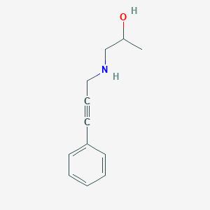 molecular formula C12H15NO B503656 1-[(3-Phenyl-2-propynyl)amino]-2-propanol 