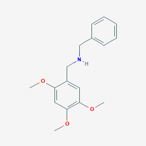 molecular formula C17H21NO3 B503658 N-benzyl-N-(2,4,5-trimethoxybenzyl)amine 