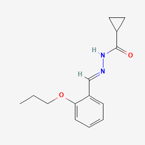 molecular formula C14H18N2O2 B5036583 N'-(2-propoxybenzylidene)cyclopropanecarbohydrazide 