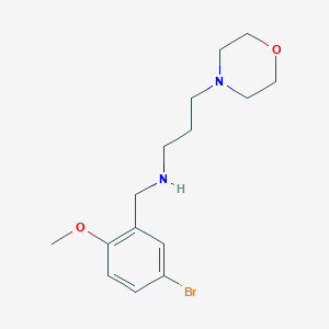 molecular formula C15H23BrN2O2 B503659 N-(5-bromo-2-methoxybenzyl)-N-[3-(4-morpholinyl)propyl]amine 