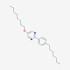 molecular formula C25H38N2O B050366 2-(4-Heptylphenyl)-5-octoxypyrimidine CAS No. 121640-68-4
