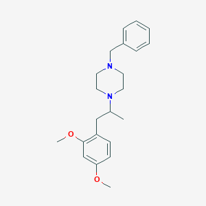 molecular formula C22H30N2O2 B5036614 1-benzyl-4-[2-(2,4-dimethoxyphenyl)-1-methylethyl]piperazine 