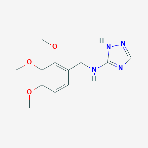 molecular formula C12H16N4O3 B503662 N-[(2,3,4-trimethoxyphenyl)methyl]-1H-1,2,4-triazol-5-amine CAS No. 878714-09-1