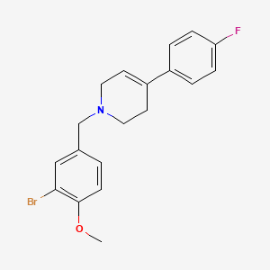 molecular formula C19H19BrFNO B5036634 1-(3-bromo-4-methoxybenzyl)-4-(4-fluorophenyl)-1,2,3,6-tetrahydropyridine 