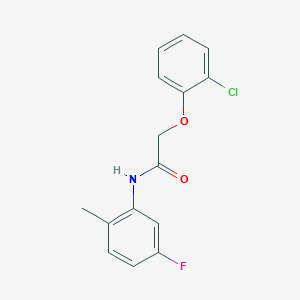 molecular formula C15H13ClFNO2 B5036642 2-(2-chlorophenoxy)-N-(5-fluoro-2-methylphenyl)acetamide 