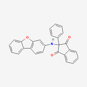 molecular formula C27H17NO3 B5036660 2-(dibenzo[b,d]furan-3-ylamino)-2-phenyl-1H-indene-1,3(2H)-dione 