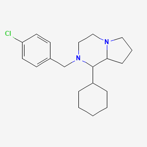 molecular formula C20H29ClN2 B5036675 2-(4-chlorobenzyl)-1-cyclohexyloctahydropyrrolo[1,2-a]pyrazine 