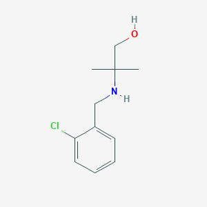 molecular formula C11H16ClNO B503668 2-[(2-Chlorobenzyl)amino]-2-methyl-1-propanol CAS No. 25452-20-4